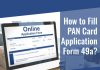 PAN Card Application