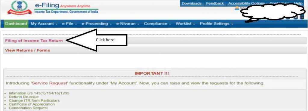 efile Icome Tax Return