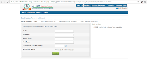 Enter Your Pan Card Details
